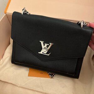 Louis Vuitton Mylockme BB Chain Bag in Black